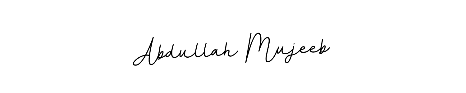 Create a beautiful signature design for name Abdullah Mujeeb. With this signature (BallpointsItalic-DORy9) fonts, you can make a handwritten signature for free. Abdullah Mujeeb signature style 11 images and pictures png