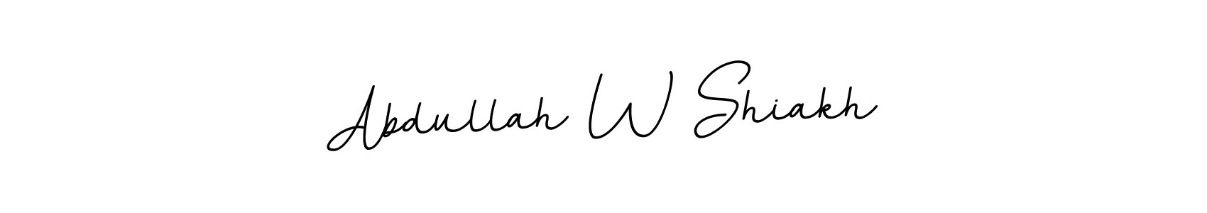 Also You can easily find your signature by using the search form. We will create Abdullah W Shiakh name handwritten signature images for you free of cost using BallpointsItalic-DORy9 sign style. Abdullah W Shiakh signature style 11 images and pictures png