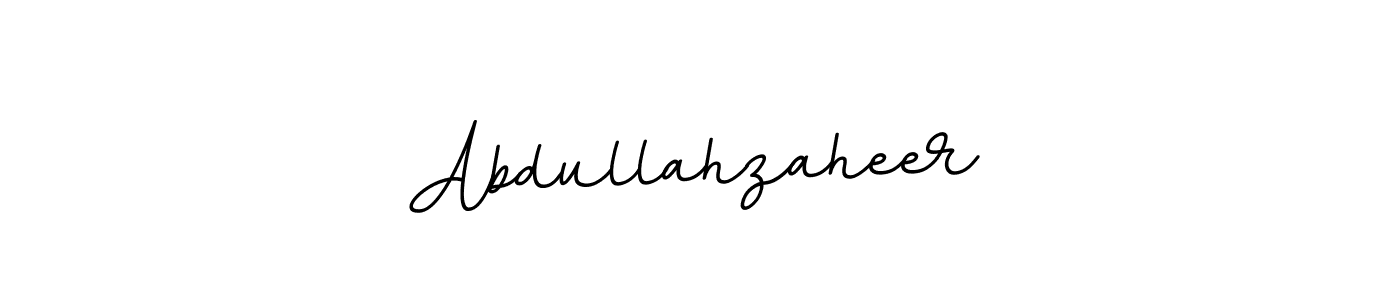 How to make Abdullahzaheer name signature. Use BallpointsItalic-DORy9 style for creating short signs online. This is the latest handwritten sign. Abdullahzaheer signature style 11 images and pictures png