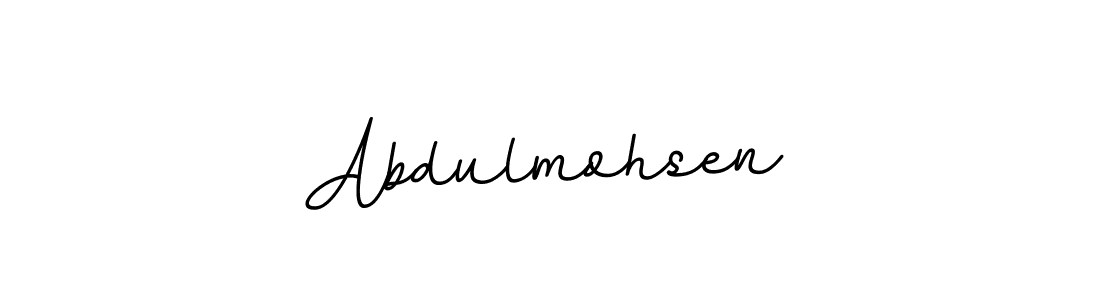 Make a beautiful signature design for name Abdulmohsen. With this signature (BallpointsItalic-DORy9) style, you can create a handwritten signature for free. Abdulmohsen signature style 11 images and pictures png
