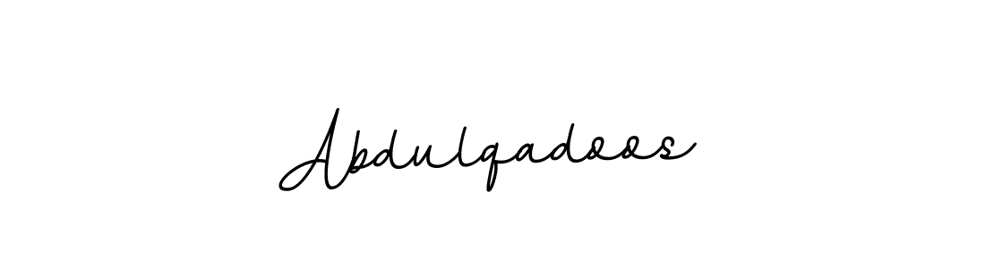 The best way (BallpointsItalic-DORy9) to make a short signature is to pick only two or three words in your name. The name Abdulqadoos include a total of six letters. For converting this name. Abdulqadoos signature style 11 images and pictures png