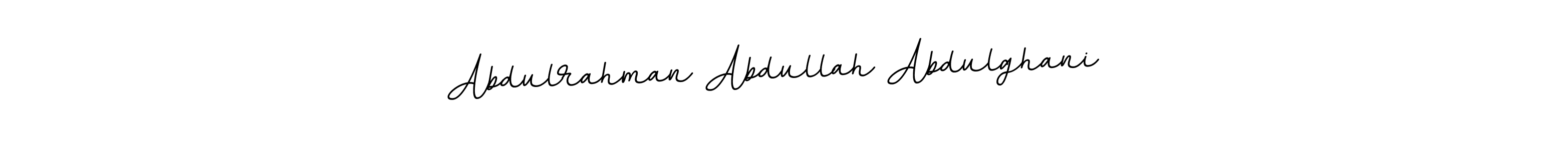 Abdulrahman Abdullah Abdulghani stylish signature style. Best Handwritten Sign (BallpointsItalic-DORy9) for my name. Handwritten Signature Collection Ideas for my name Abdulrahman Abdullah Abdulghani. Abdulrahman Abdullah Abdulghani signature style 11 images and pictures png