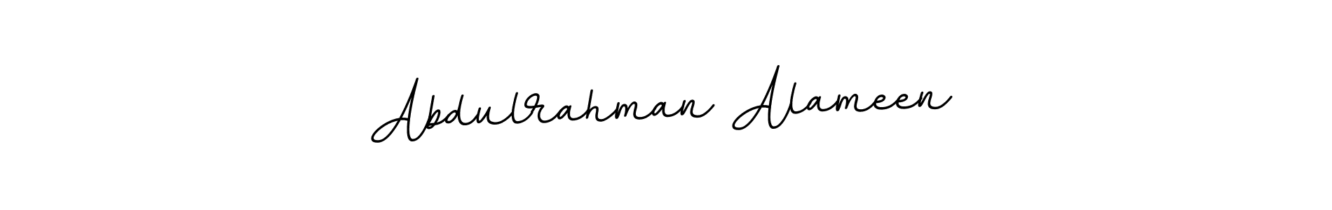 It looks lik you need a new signature style for name Abdulrahman Alameen. Design unique handwritten (BallpointsItalic-DORy9) signature with our free signature maker in just a few clicks. Abdulrahman Alameen signature style 11 images and pictures png