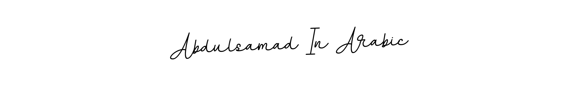 Design your own signature with our free online signature maker. With this signature software, you can create a handwritten (BallpointsItalic-DORy9) signature for name Abdulsamad In Arabic. Abdulsamad In Arabic signature style 11 images and pictures png