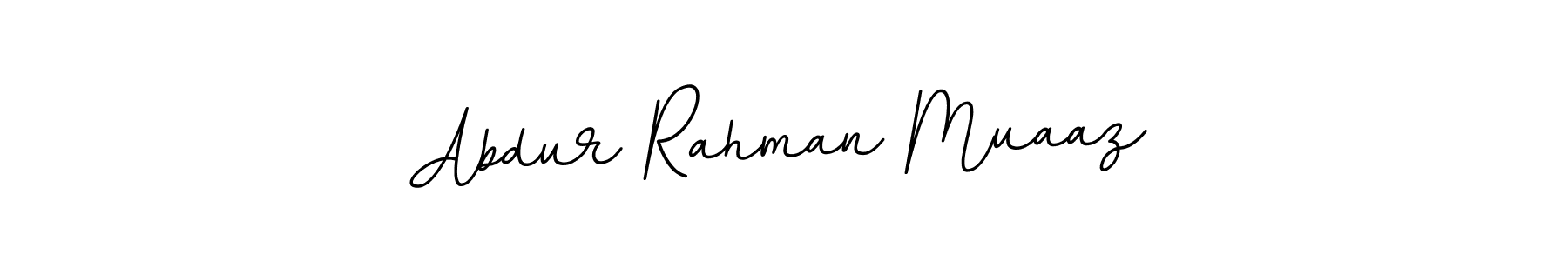 Use a signature maker to create a handwritten signature online. With this signature software, you can design (BallpointsItalic-DORy9) your own signature for name Abdur Rahman Muaaz. Abdur Rahman Muaaz signature style 11 images and pictures png