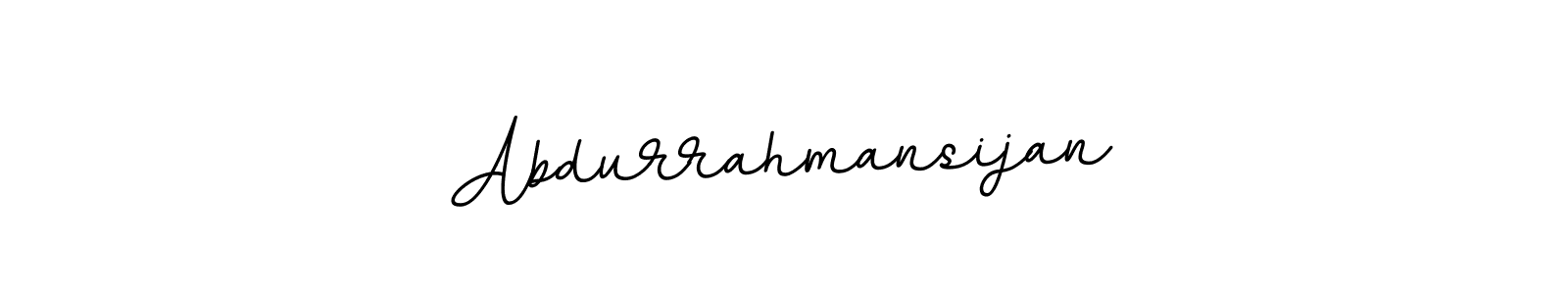 It looks lik you need a new signature style for name Abdurrahmansijan. Design unique handwritten (BallpointsItalic-DORy9) signature with our free signature maker in just a few clicks. Abdurrahmansijan signature style 11 images and pictures png