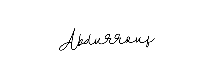 Use a signature maker to create a handwritten signature online. With this signature software, you can design (BallpointsItalic-DORy9) your own signature for name Abdurrouf. Abdurrouf signature style 11 images and pictures png