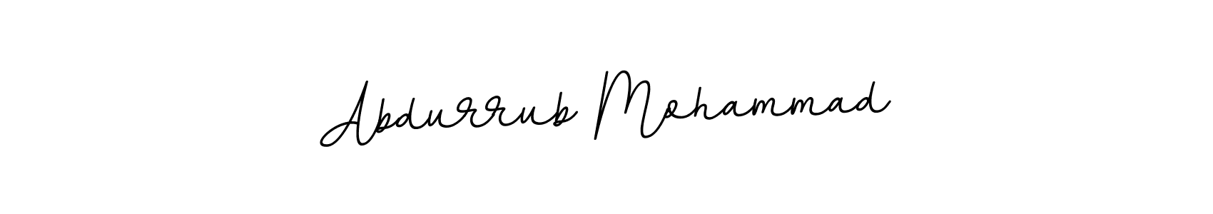 Design your own signature with our free online signature maker. With this signature software, you can create a handwritten (BallpointsItalic-DORy9) signature for name Abdurrub Mohammad. Abdurrub Mohammad signature style 11 images and pictures png