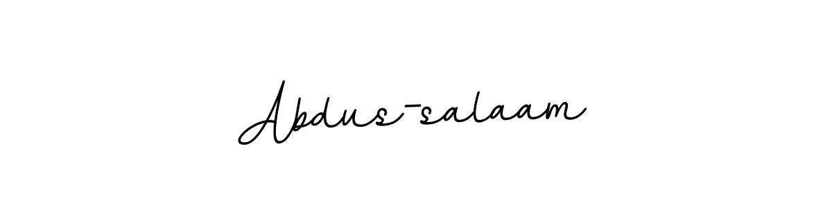 Design your own signature with our free online signature maker. With this signature software, you can create a handwritten (BallpointsItalic-DORy9) signature for name Abdus-salaam. Abdus-salaam signature style 11 images and pictures png