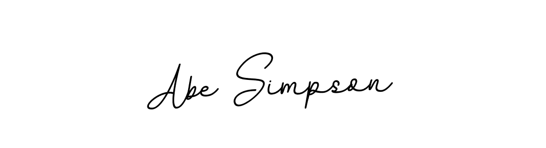 Use a signature maker to create a handwritten signature online. With this signature software, you can design (BallpointsItalic-DORy9) your own signature for name Abe Simpson. Abe Simpson signature style 11 images and pictures png