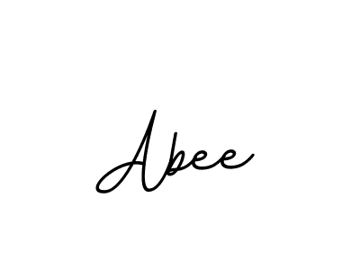 Use a signature maker to create a handwritten signature online. With this signature software, you can design (BallpointsItalic-DORy9) your own signature for name Abee. Abee signature style 11 images and pictures png
