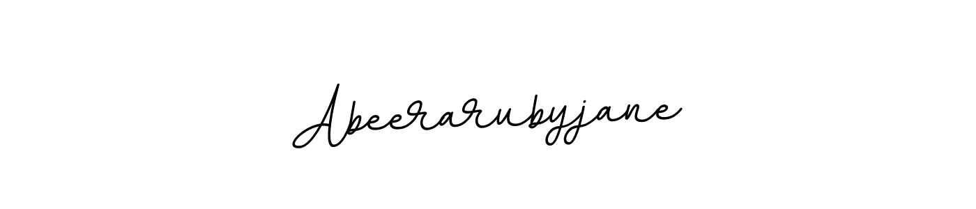 The best way (BallpointsItalic-DORy9) to make a short signature is to pick only two or three words in your name. The name Abeerarubyjane include a total of six letters. For converting this name. Abeerarubyjane signature style 11 images and pictures png