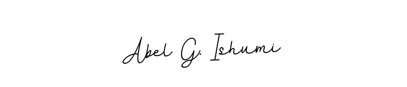 Make a beautiful signature design for name Abel G. Ishumi. With this signature (BallpointsItalic-DORy9) style, you can create a handwritten signature for free. Abel G. Ishumi signature style 11 images and pictures png