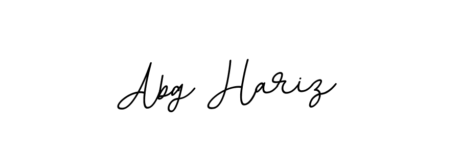 Design your own signature with our free online signature maker. With this signature software, you can create a handwritten (BallpointsItalic-DORy9) signature for name Abg Hariz. Abg Hariz signature style 11 images and pictures png
