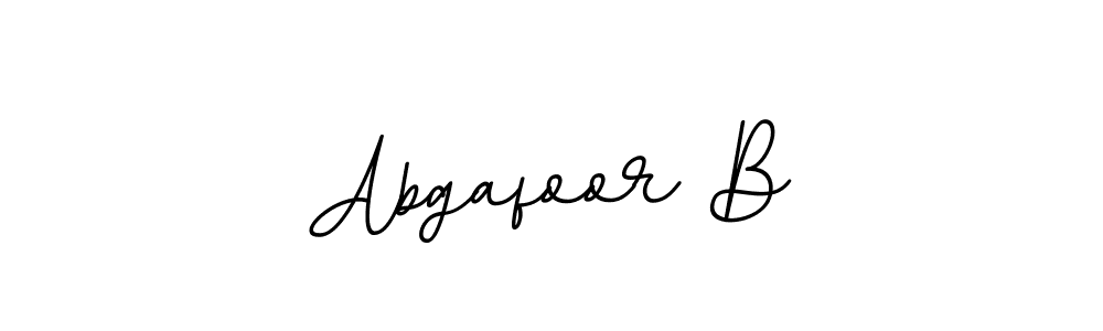You should practise on your own different ways (BallpointsItalic-DORy9) to write your name (Abgafoor B) in signature. don't let someone else do it for you. Abgafoor B signature style 11 images and pictures png