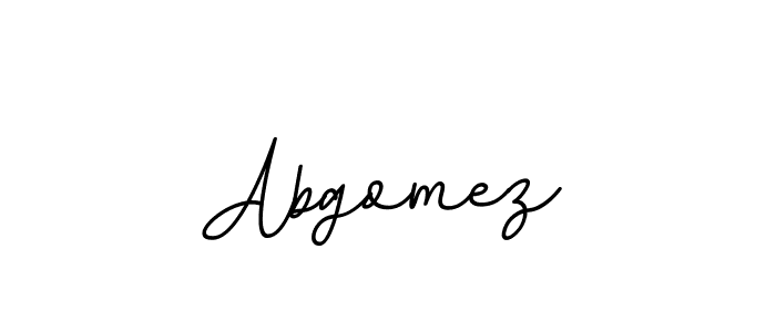 Create a beautiful signature design for name Abgomez. With this signature (BallpointsItalic-DORy9) fonts, you can make a handwritten signature for free. Abgomez signature style 11 images and pictures png