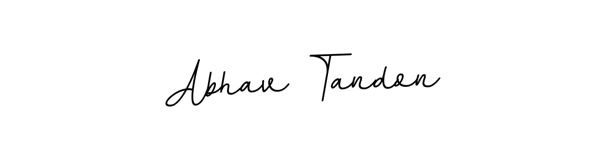 Use a signature maker to create a handwritten signature online. With this signature software, you can design (BallpointsItalic-DORy9) your own signature for name Abhav Tandon. Abhav Tandon signature style 11 images and pictures png