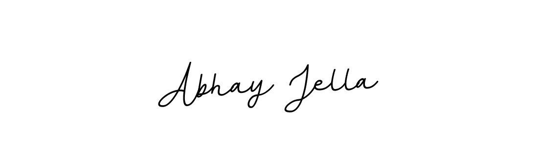 The best way (BallpointsItalic-DORy9) to make a short signature is to pick only two or three words in your name. The name Abhay Jella include a total of six letters. For converting this name. Abhay Jella signature style 11 images and pictures png