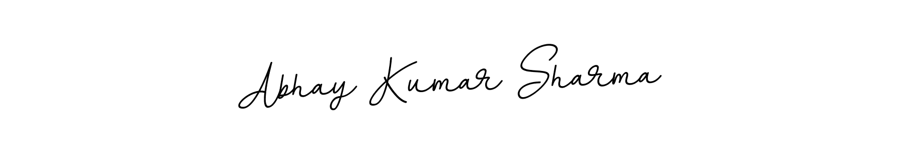 Use a signature maker to create a handwritten signature online. With this signature software, you can design (BallpointsItalic-DORy9) your own signature for name Abhay Kumar Sharma. Abhay Kumar Sharma signature style 11 images and pictures png
