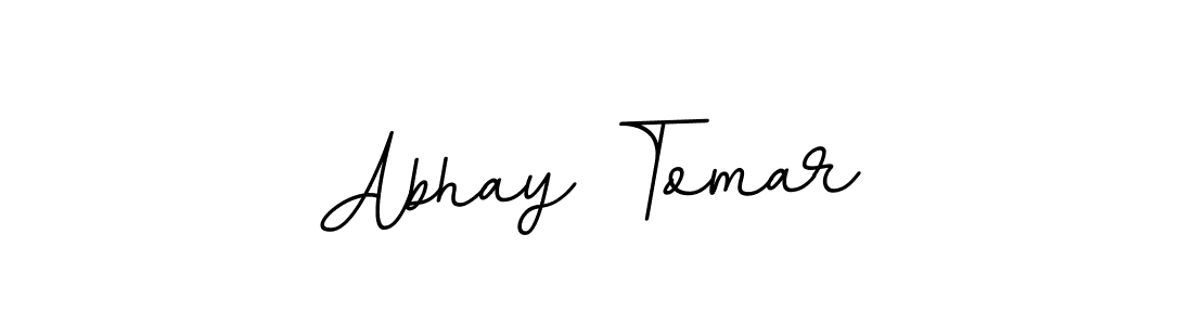 Make a beautiful signature design for name Abhay Tomar. With this signature (BallpointsItalic-DORy9) style, you can create a handwritten signature for free. Abhay Tomar signature style 11 images and pictures png