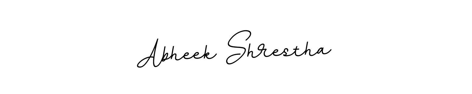 The best way (BallpointsItalic-DORy9) to make a short signature is to pick only two or three words in your name. The name Abheek Shrestha include a total of six letters. For converting this name. Abheek Shrestha signature style 11 images and pictures png