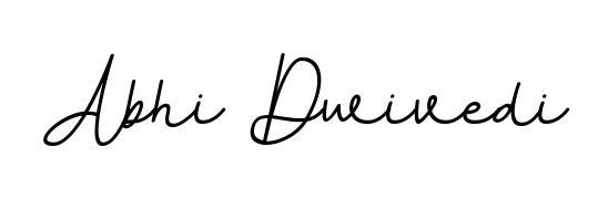 A classic penmanship look for Abhi Dwivedi. The BallpointsItalic-DORy9 font brings timeless elegance and confidence to every signed document. Abhi Dwivedi signature style 11 images and pictures png