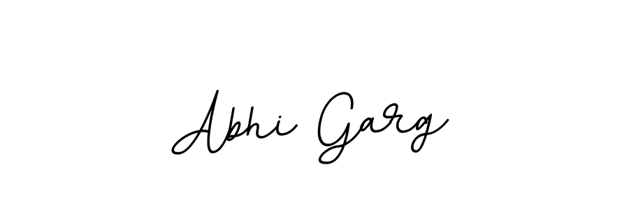 How to make Abhi Garg name signature. Use BallpointsItalic-DORy9 style for creating short signs online. This is the latest handwritten sign. Abhi Garg signature style 11 images and pictures png