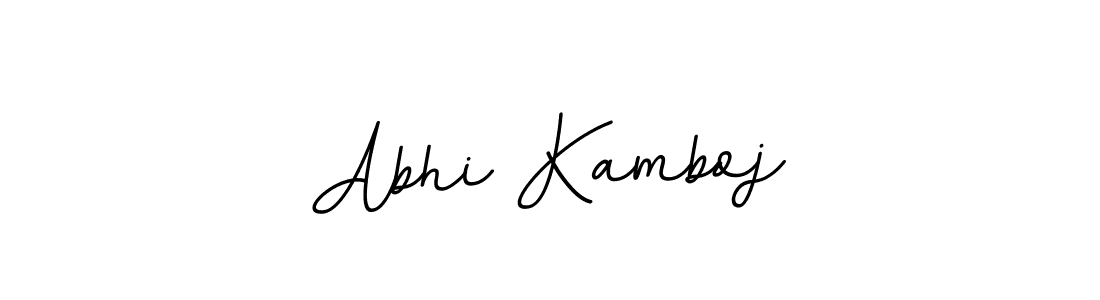 Make a beautiful signature design for name Abhi Kamboj. With this signature (BallpointsItalic-DORy9) style, you can create a handwritten signature for free. Abhi Kamboj signature style 11 images and pictures png