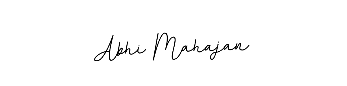 The best way (BallpointsItalic-DORy9) to make a short signature is to pick only two or three words in your name. The name Abhi Mahajan include a total of six letters. For converting this name. Abhi Mahajan signature style 11 images and pictures png