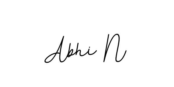 Abhi N stylish signature style. Best Handwritten Sign (BallpointsItalic-DORy9) for my name. Handwritten Signature Collection Ideas for my name Abhi N. Abhi N signature style 11 images and pictures png