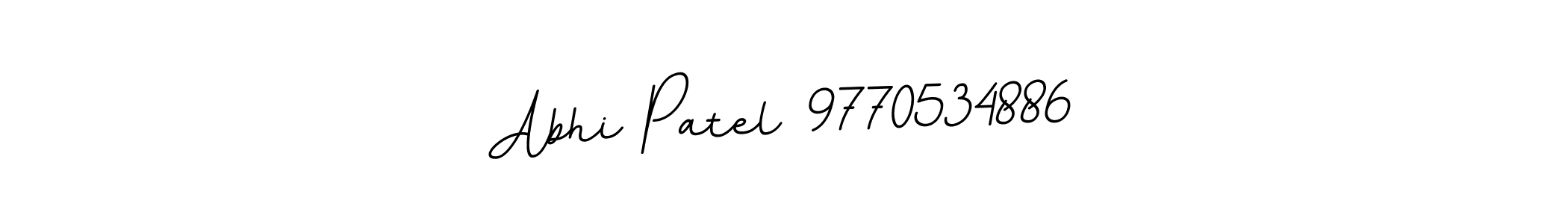 It looks lik you need a new signature style for name Abhi Patel 9770534886. Design unique handwritten (BallpointsItalic-DORy9) signature with our free signature maker in just a few clicks. Abhi Patel 9770534886 signature style 11 images and pictures png