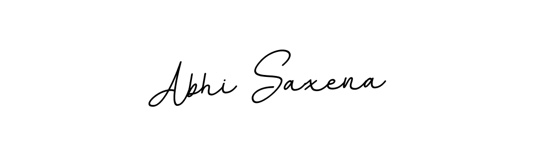 Create a beautiful signature design for name Abhi Saxena. With this signature (BallpointsItalic-DORy9) fonts, you can make a handwritten signature for free. Abhi Saxena signature style 11 images and pictures png