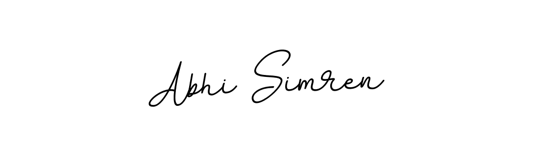 How to make Abhi Simren signature? BallpointsItalic-DORy9 is a professional autograph style. Create handwritten signature for Abhi Simren name. Abhi Simren signature style 11 images and pictures png