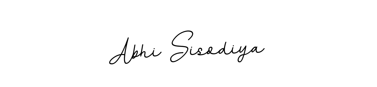 The best way (BallpointsItalic-DORy9) to make a short signature is to pick only two or three words in your name. The name Abhi Sisodiya include a total of six letters. For converting this name. Abhi Sisodiya signature style 11 images and pictures png