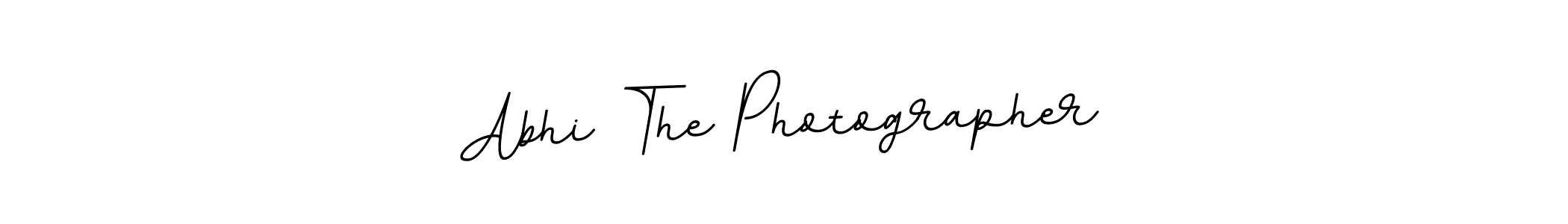 if you are searching for the best signature style for your name Abhi The Photographer. so please give up your signature search. here we have designed multiple signature styles  using BallpointsItalic-DORy9. Abhi The Photographer signature style 11 images and pictures png
