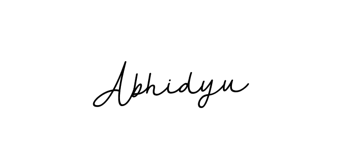 How to make Abhidyu name signature. Use BallpointsItalic-DORy9 style for creating short signs online. This is the latest handwritten sign. Abhidyu signature style 11 images and pictures png