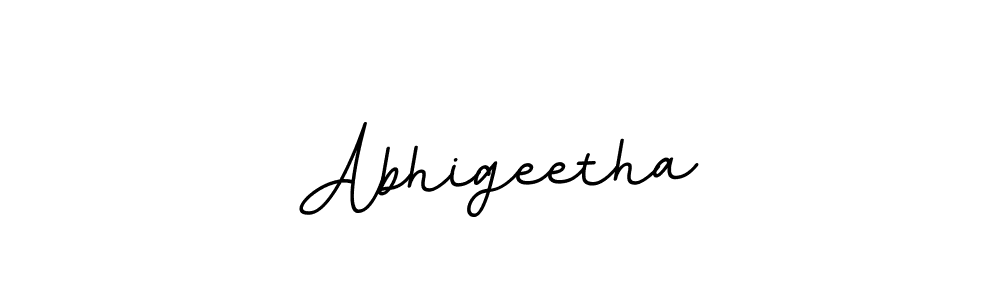 Make a beautiful signature design for name Abhigeetha. With this signature (BallpointsItalic-DORy9) style, you can create a handwritten signature for free. Abhigeetha signature style 11 images and pictures png