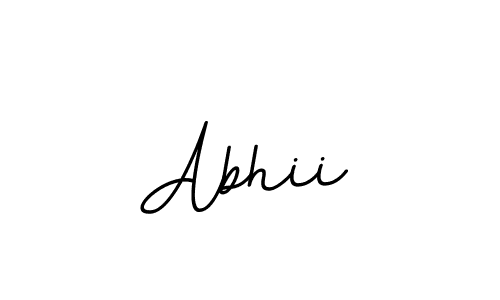 Design your own signature with our free online signature maker. With this signature software, you can create a handwritten (BallpointsItalic-DORy9) signature for name Abhii. Abhii signature style 11 images and pictures png