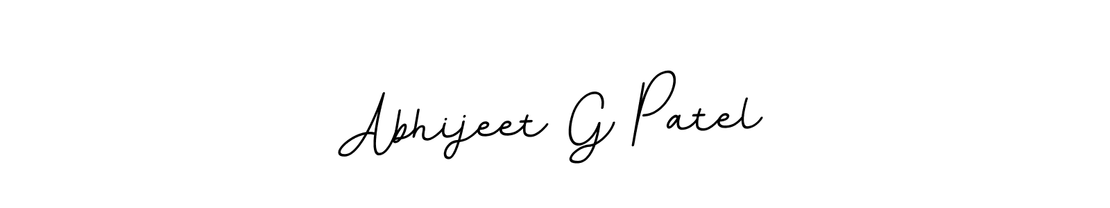 The best way (BallpointsItalic-DORy9) to make a short signature is to pick only two or three words in your name. The name Abhijeet G Patel include a total of six letters. For converting this name. Abhijeet G Patel signature style 11 images and pictures png