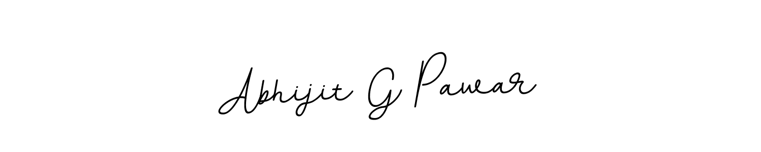 How to make Abhijit G Pawar name signature. Use BallpointsItalic-DORy9 style for creating short signs online. This is the latest handwritten sign. Abhijit G Pawar signature style 11 images and pictures png