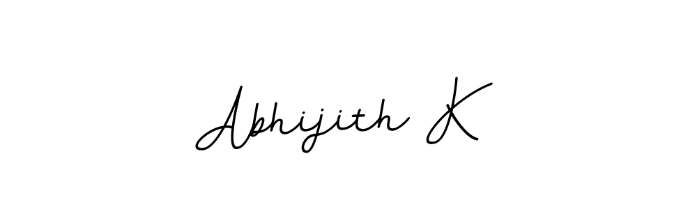 This is the best signature style for the Abhijith K name. Also you like these signature font (BallpointsItalic-DORy9). Mix name signature. Abhijith K signature style 11 images and pictures png