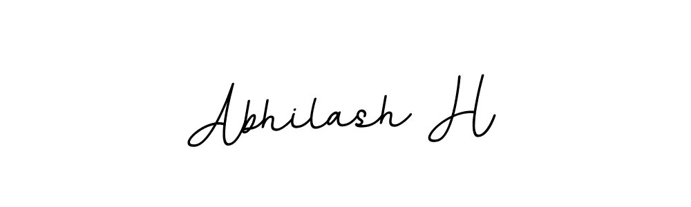 Use a signature maker to create a handwritten signature online. With this signature software, you can design (BallpointsItalic-DORy9) your own signature for name Abhilash H. Abhilash H signature style 11 images and pictures png