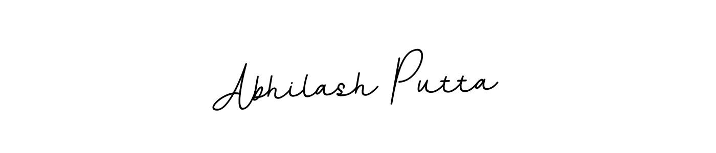 You should practise on your own different ways (BallpointsItalic-DORy9) to write your name (Abhilash Putta) in signature. don't let someone else do it for you. Abhilash Putta signature style 11 images and pictures png