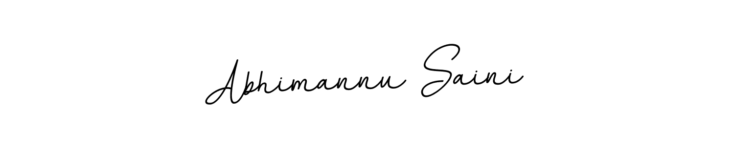 Abhimannu Saini stylish signature style. Best Handwritten Sign (BallpointsItalic-DORy9) for my name. Handwritten Signature Collection Ideas for my name Abhimannu Saini. Abhimannu Saini signature style 11 images and pictures png