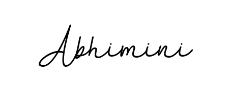 The BallpointsItalic-DORy9 typeface gives name Abhimini a refined look. Suitable for certificates, diplomas, and official verification. Abhimini signature style 11 images and pictures png