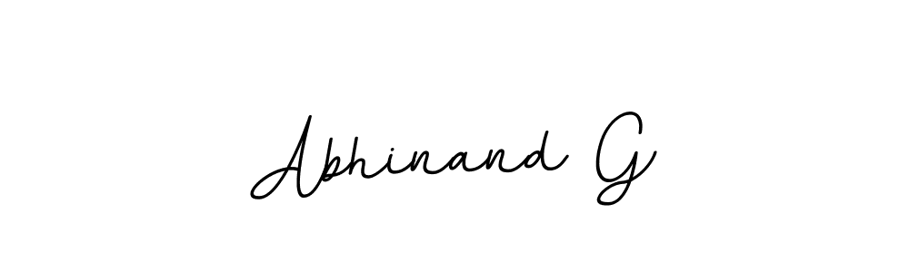 It looks lik you need a new signature style for name Abhinand G. Design unique handwritten (BallpointsItalic-DORy9) signature with our free signature maker in just a few clicks. Abhinand G signature style 11 images and pictures png