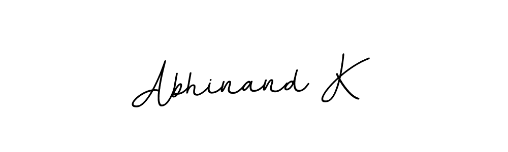 Also we have Abhinand K name is the best signature style. Create professional handwritten signature collection using BallpointsItalic-DORy9 autograph style. Abhinand K signature style 11 images and pictures png