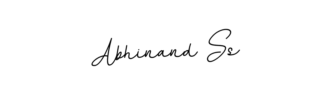 Design your own signature with our free online signature maker. With this signature software, you can create a handwritten (BallpointsItalic-DORy9) signature for name Abhinand Ss. Abhinand Ss signature style 11 images and pictures png