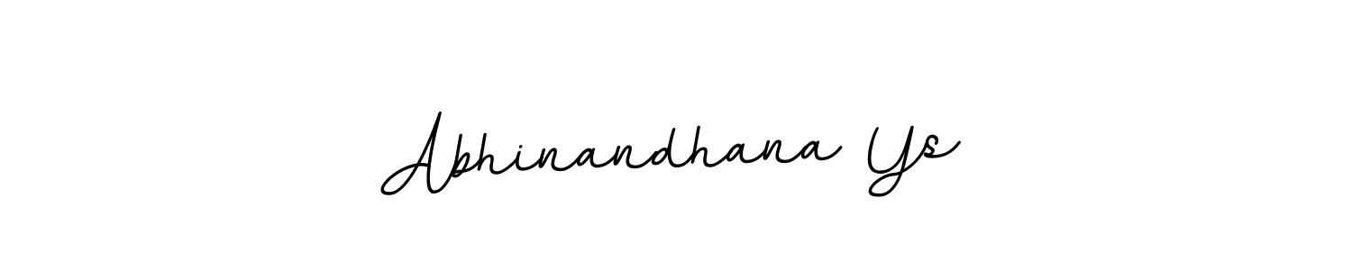 Use a signature maker to create a handwritten signature online. With this signature software, you can design (BallpointsItalic-DORy9) your own signature for name Abhinandhana Ys. Abhinandhana Ys signature style 11 images and pictures png