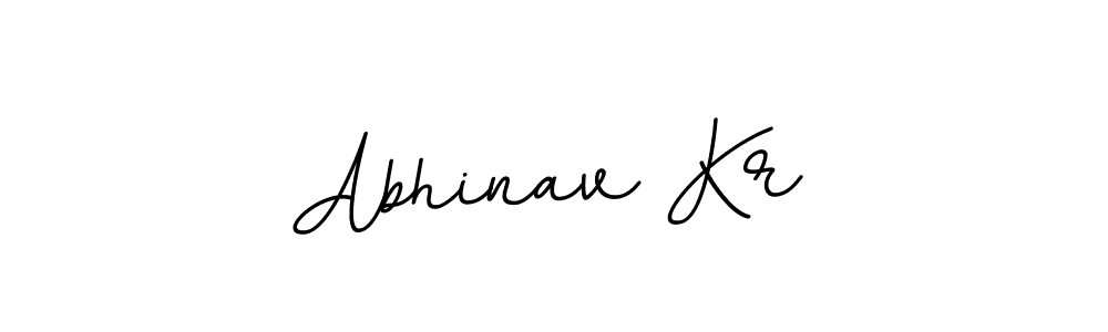 Use a signature maker to create a handwritten signature online. With this signature software, you can design (BallpointsItalic-DORy9) your own signature for name Abhinav Kr. Abhinav Kr signature style 11 images and pictures png